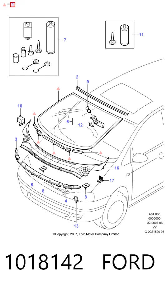 Parabrisas delantero  Ford Galaxy  (2000-2006)