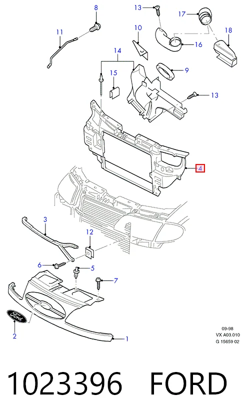 Panel de soporte del radiador y montaje de faros Seat Alhambra monovolumen (7V8, 7V9) (1996 - 2010) precio, desde 66,55 EUR
