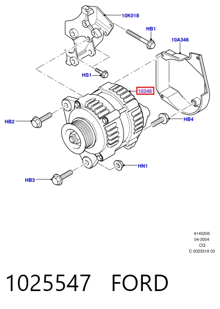 1025547 Ford Alternador de coche