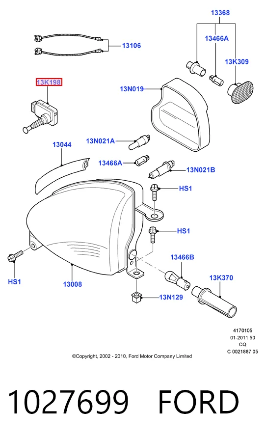 Comprar Corrector de faros Ford Ka RBT a bajo precio