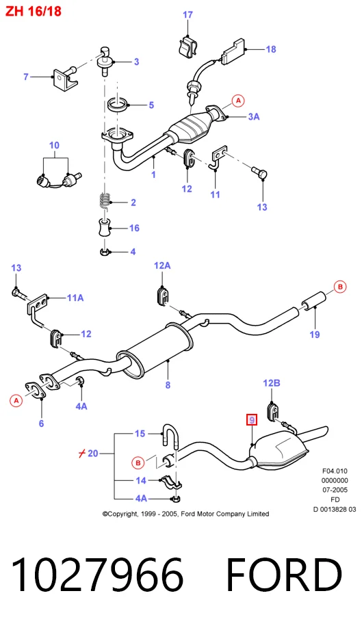  Silenciador trasero Ford Mondeo 2