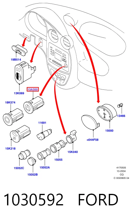  Boton warning Volvo S80 2