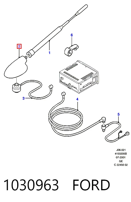 Antena Ford Ka hatchback (RBT) (1996 - 2008) precio, desde 10,48 EUR