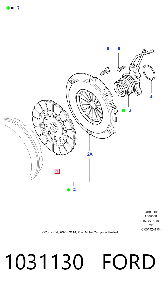  Disco de embrague Ford Mondeo 2