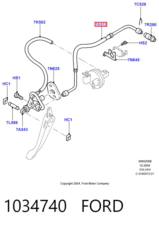  Latiguillo de embrague Ford Ka 