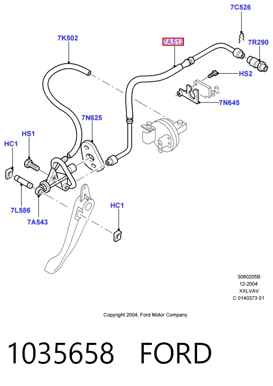 Manguera de embrague Ford Ka 