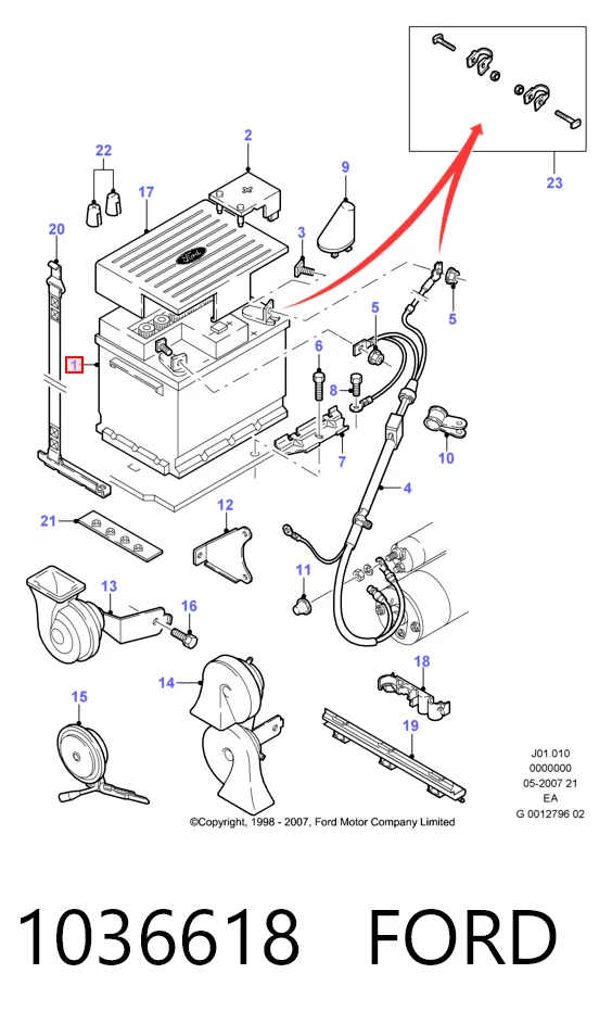 C2S25722 Jaguar Batería Start-Stop