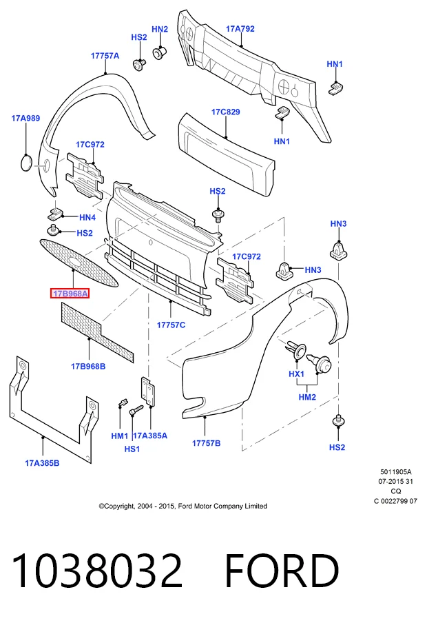 Comprar Parrilla Ford Ka  RBT