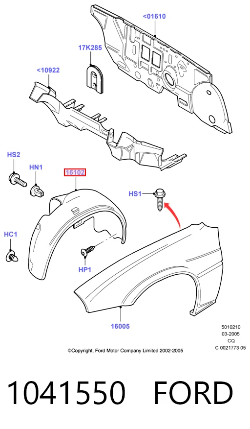 Paso rueda delantero derecho para Ford Ka  RBT