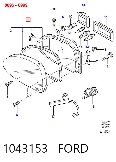  Faro derecho Ford Escort 7