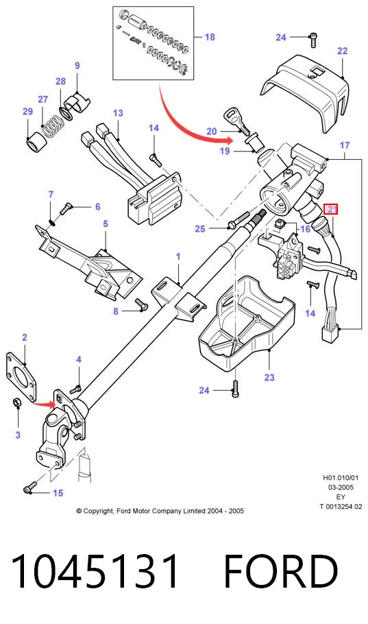 Interruptor de encendido Ford Transit  (E)