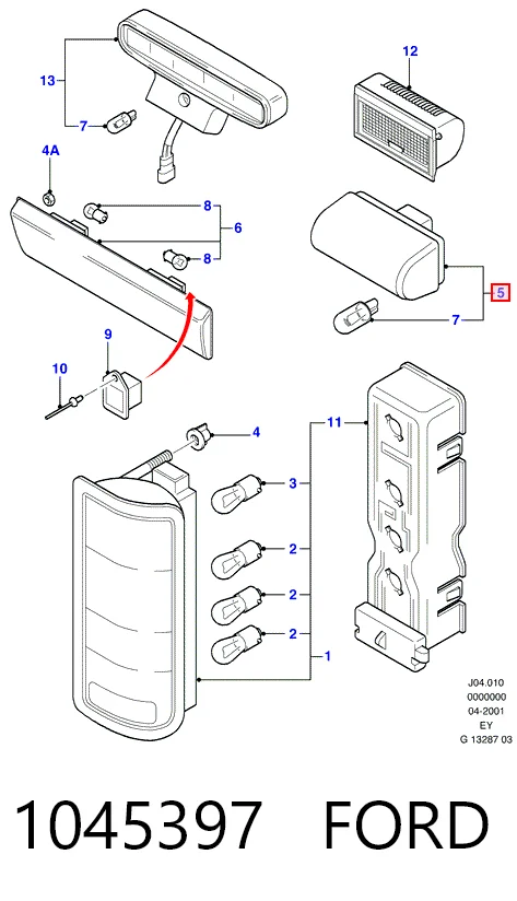 Comprar Luz matricula Ford Transit V V184/5