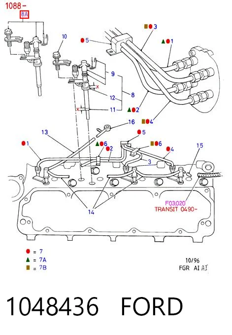 1048436 Ford Inyector de combustible