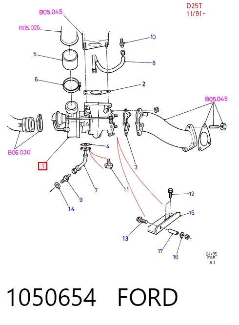 Turbocompresor Ford Transit IV bus (E) (1991 - 1994) precio, desde 239,58 EUR