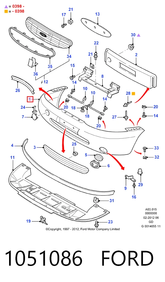 Comprar Paragolpes Ford Mondeo II BFP