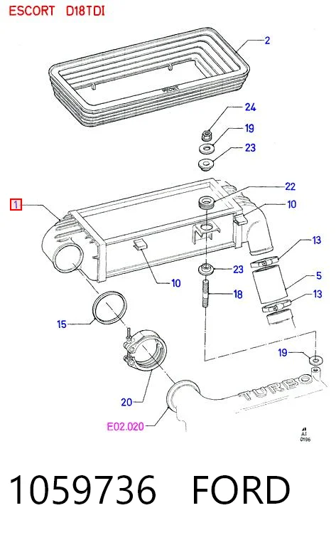 Comprar Intercooler Ford Mondeo I BNP a bajo precio