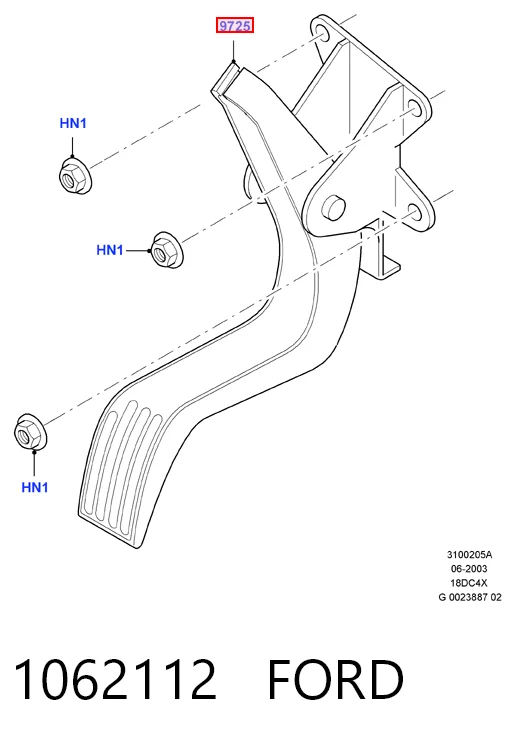 Potenciómetro pedal acelerador Ford Focus I sedán (DFW) (1999 - 2005) precio, desde 53,72 EUR