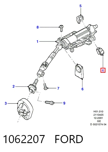 1062207 Ford Conmutador de encendido