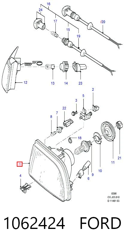 Precio del repuesto Faro delantero derecho Fiesta III hatchback
