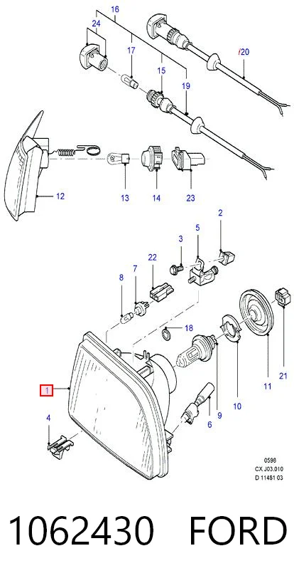 Comprar Faro izquierdo Ford Fiesta III GFJ a bajo precio