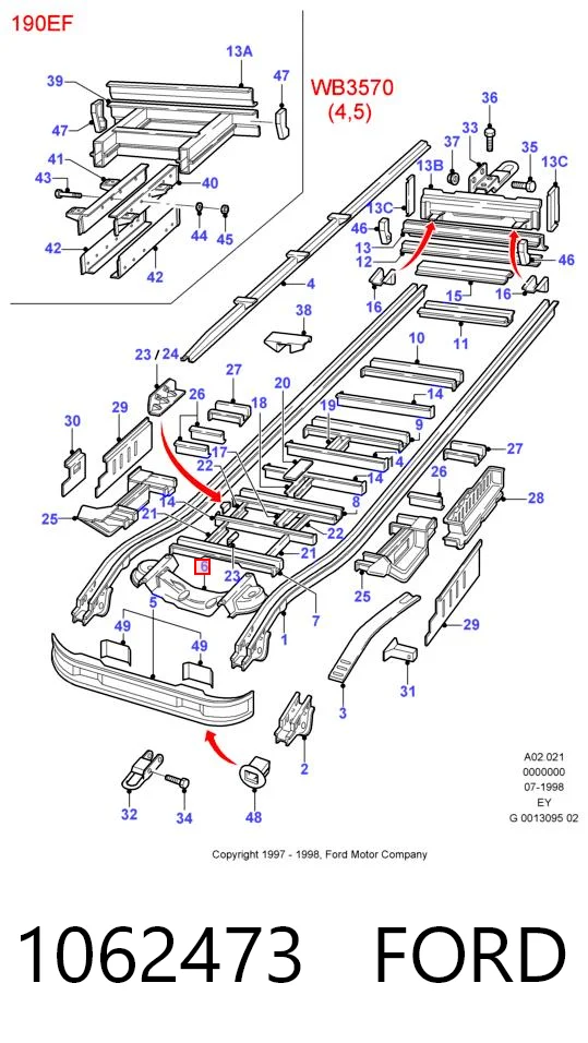 Puente delantero para Ford Transit E