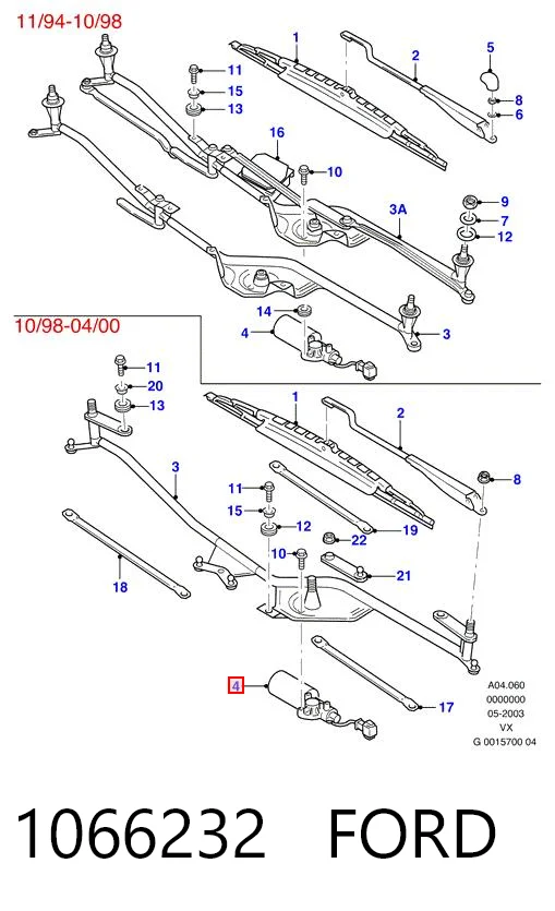  Motor limpiaparabrisas Ford Galaxy 