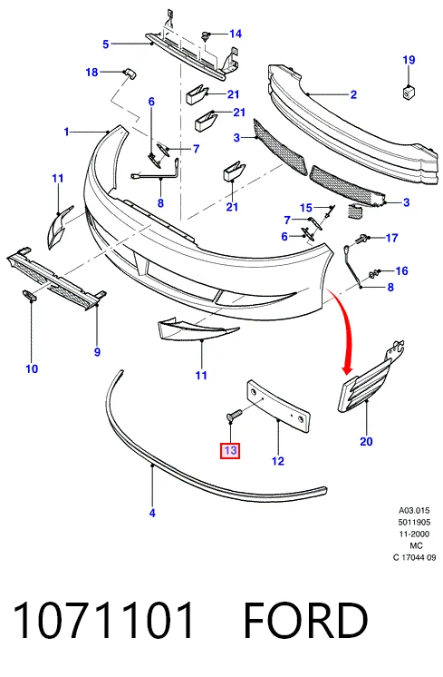 Comprar Aleta delantera izquierda Ford Focus I DFW