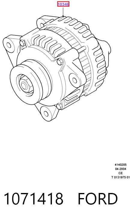 Alternador de coche para Ford Fiesta COURIER J5S, J3S
