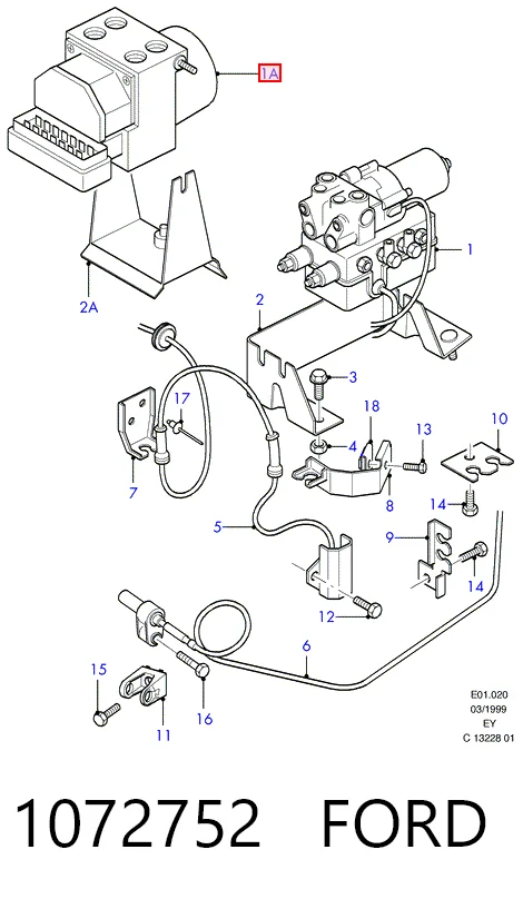 Módulo ABS para Ford Transit E