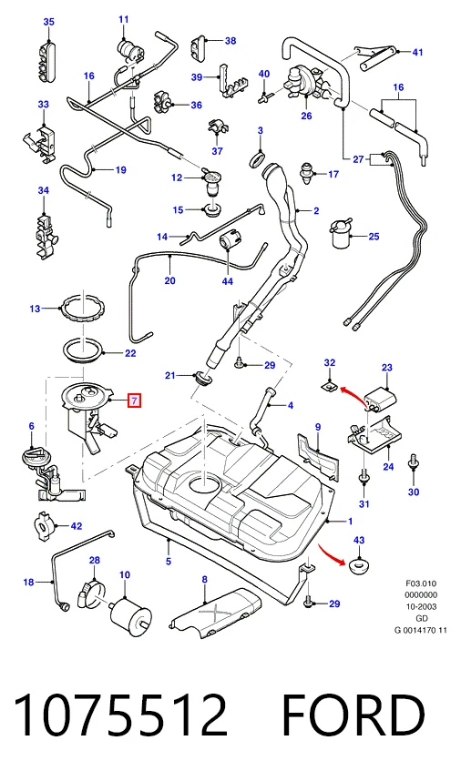 Comprar Módulo de bomba de combustible con sensor de nivel de combustible Ford Mondeo II BAP a bajo precio