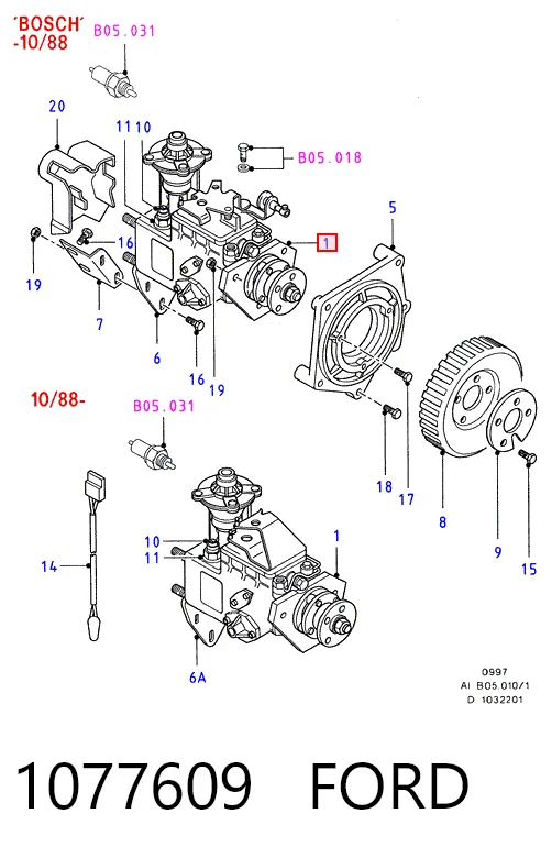 0986440054 Bosch Bomba de inyección