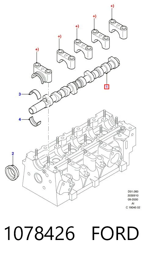 Árbol de levas Ford Connect (TC7)