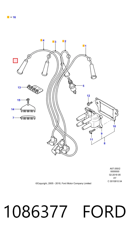 Juego de cables de bujias Ford Ka hatchback (RBT) (1996 - 2008) precio, desde 23,04 EUR