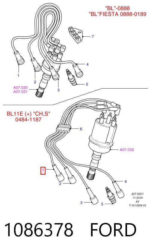 Comprar Cables de bujías Ford Ka  RBT