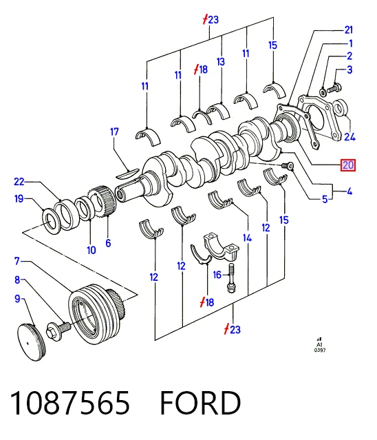 Retén del cigüeñal Ford Transit  desde 25,27 €