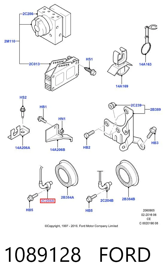 Comprar Sensor ABS delantero Ford Fiesta IV JAS, JBS a bajo precio