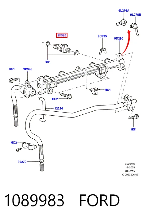  Inyector Ford Fiesta 