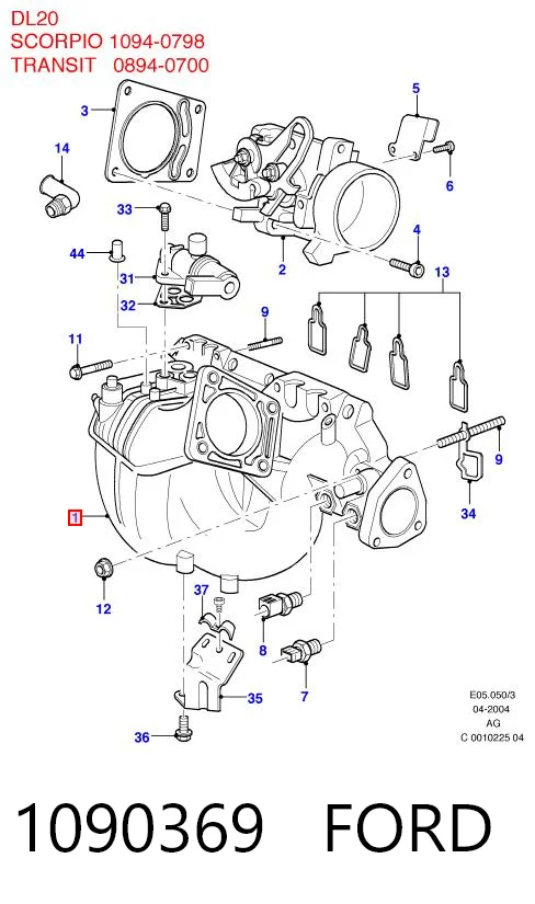 Colectores de admisión Ford Transit  (1994-2000)