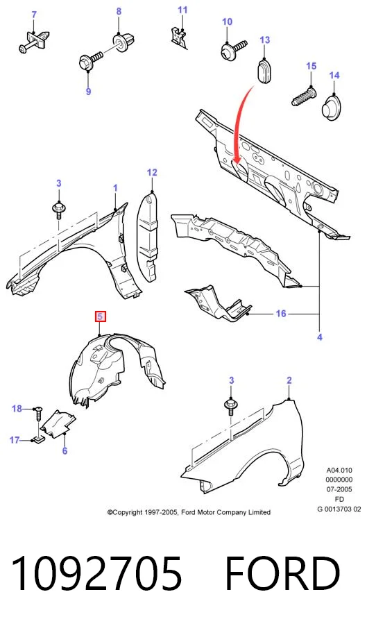 Paso rueda para Ford Mondeo BFP