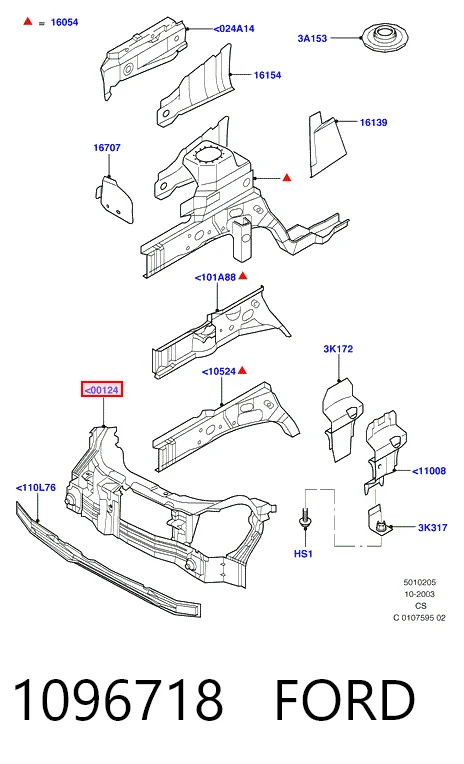  Soporte de radiador Ford Ka 