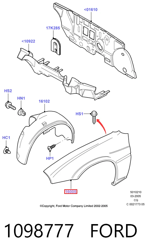 Aleta delantera izquierda Ford Ka hatchback (RBT) (1996 - 2008) precio, desde 74,13 EUR