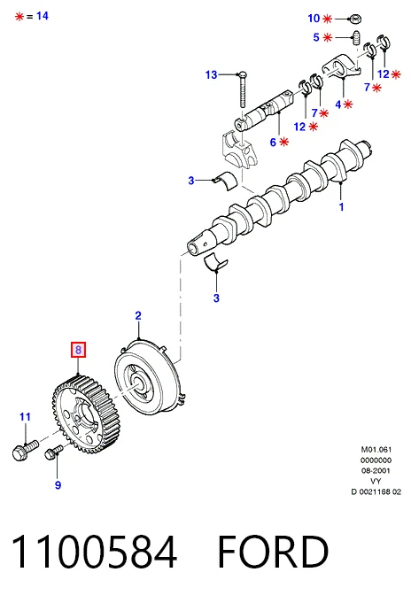 Comprar Piñón del árbol de levas Ford Galaxy  WGR a bajo precio