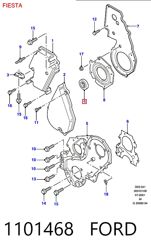 Comprar P7725301 Glaser Retén de cigüeñal frontal