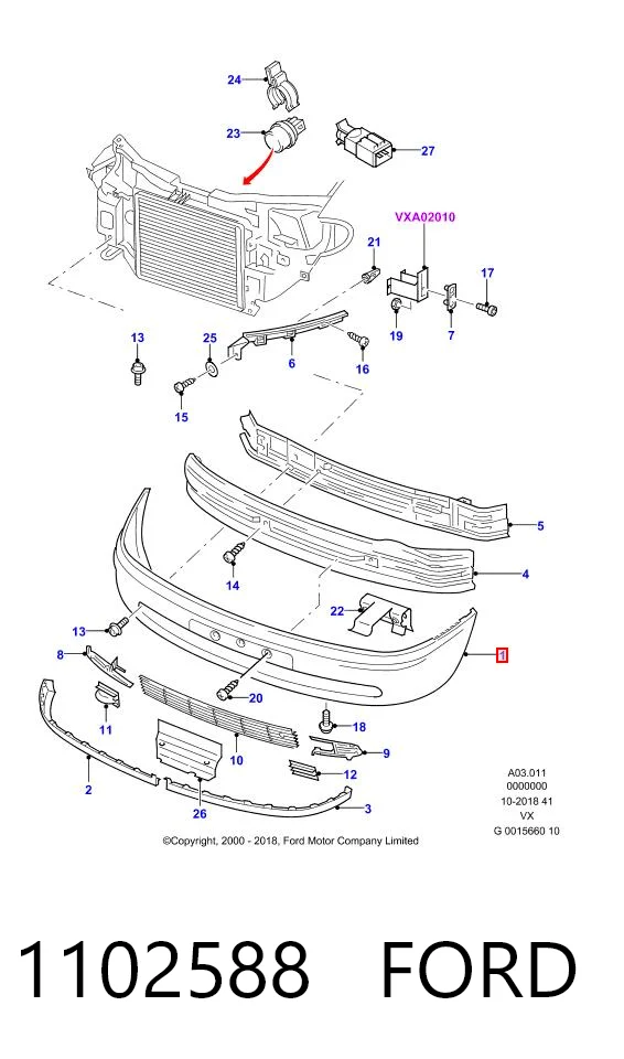 Parachoques delantero Seat Alhambra monovolumen (7V8, 7V9) (1996 - 2010) precio, desde 74,07 EUR