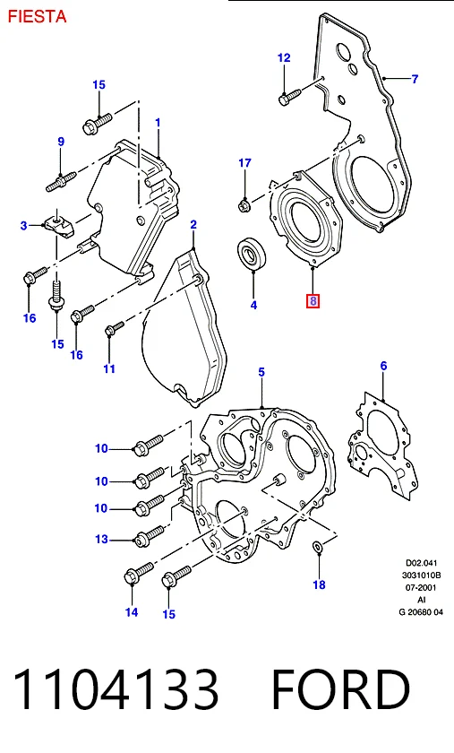 Junta de tapa frontal del motor, retén de la bomba de inyección Glaser P7737501 precio, desde 27,97 EUR