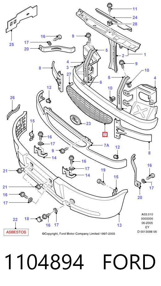 Comprar Parrilla del radiador Ford Transit  E a bajo precio