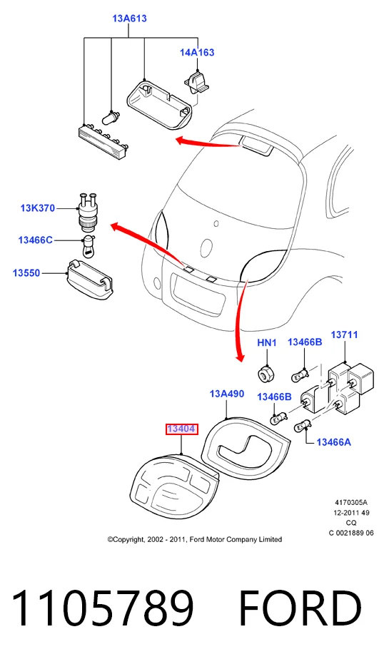 Comprar Piloto trasero derecho Ford Ka  RBT a bajo precio