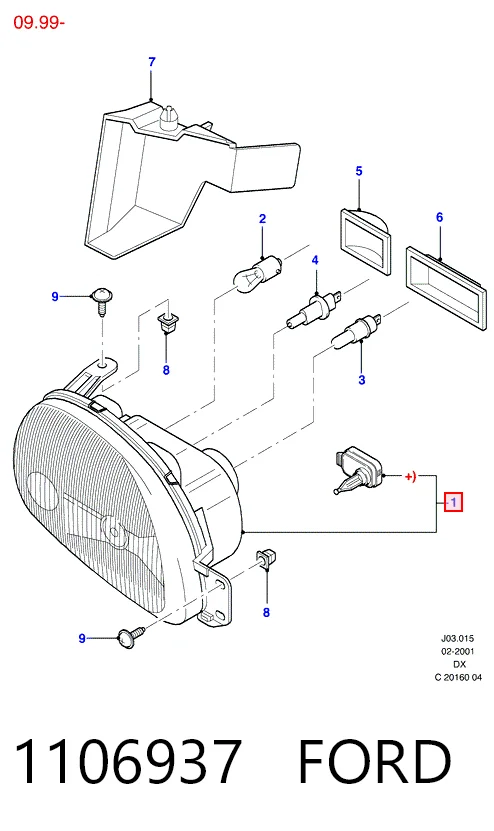 Faro Ford Fiesta Mk4 hatchback (JAS, JBS) (1996 - 2002) precio, desde 85,32 EUR
