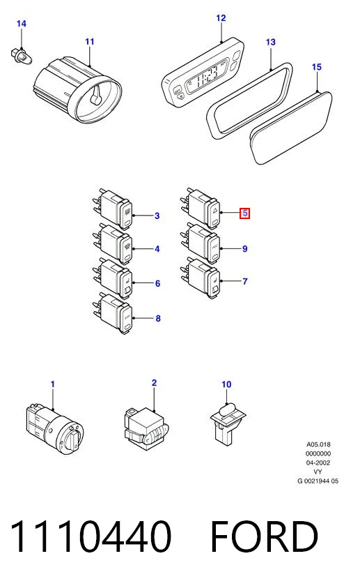 Comprar Botón de emergencia Ford Galaxy  WGR a bajo precio