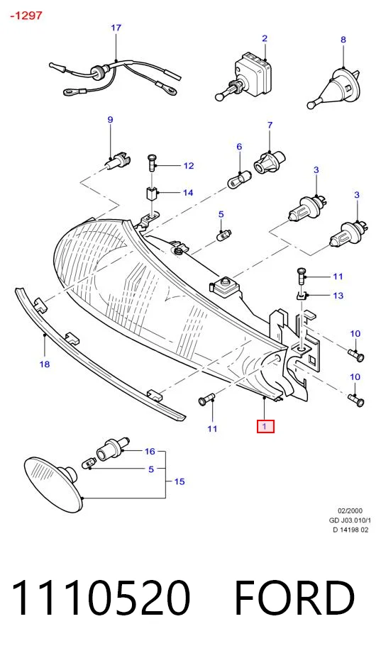 Comprar Faro delantero izquierdo Mondeo II BFP
